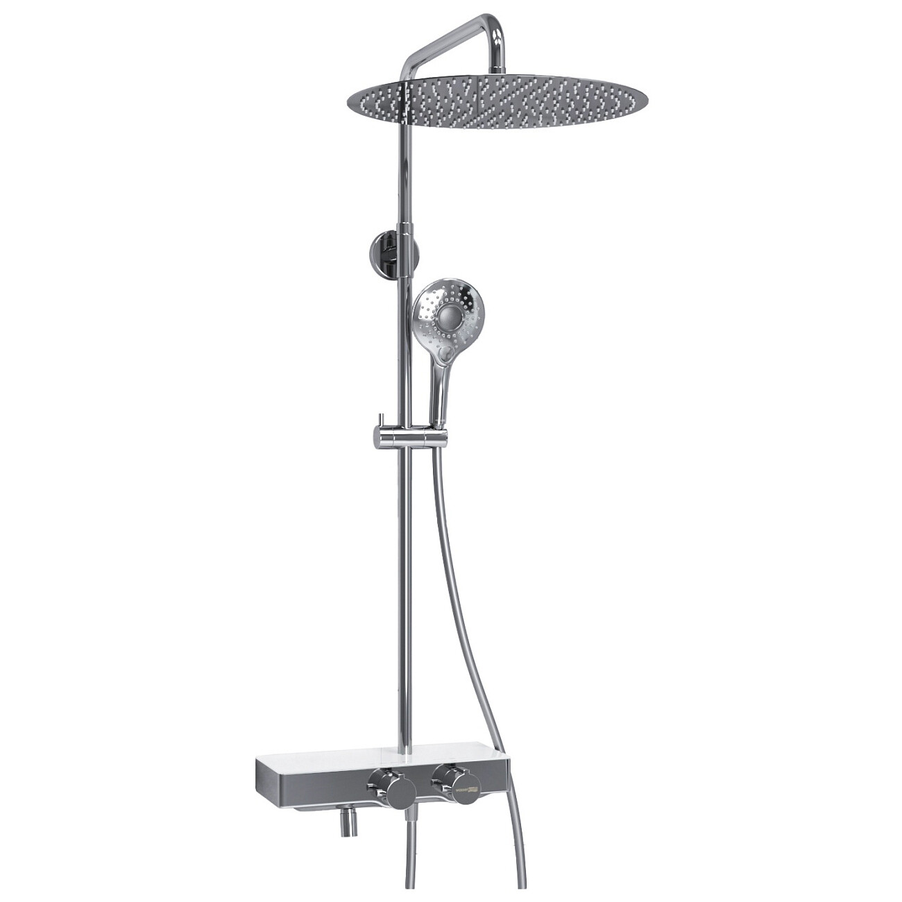 Душевой комплект с верхним душем и лейкой хром Wasserkraft A113.117.101.CH Thermo - изображение 3