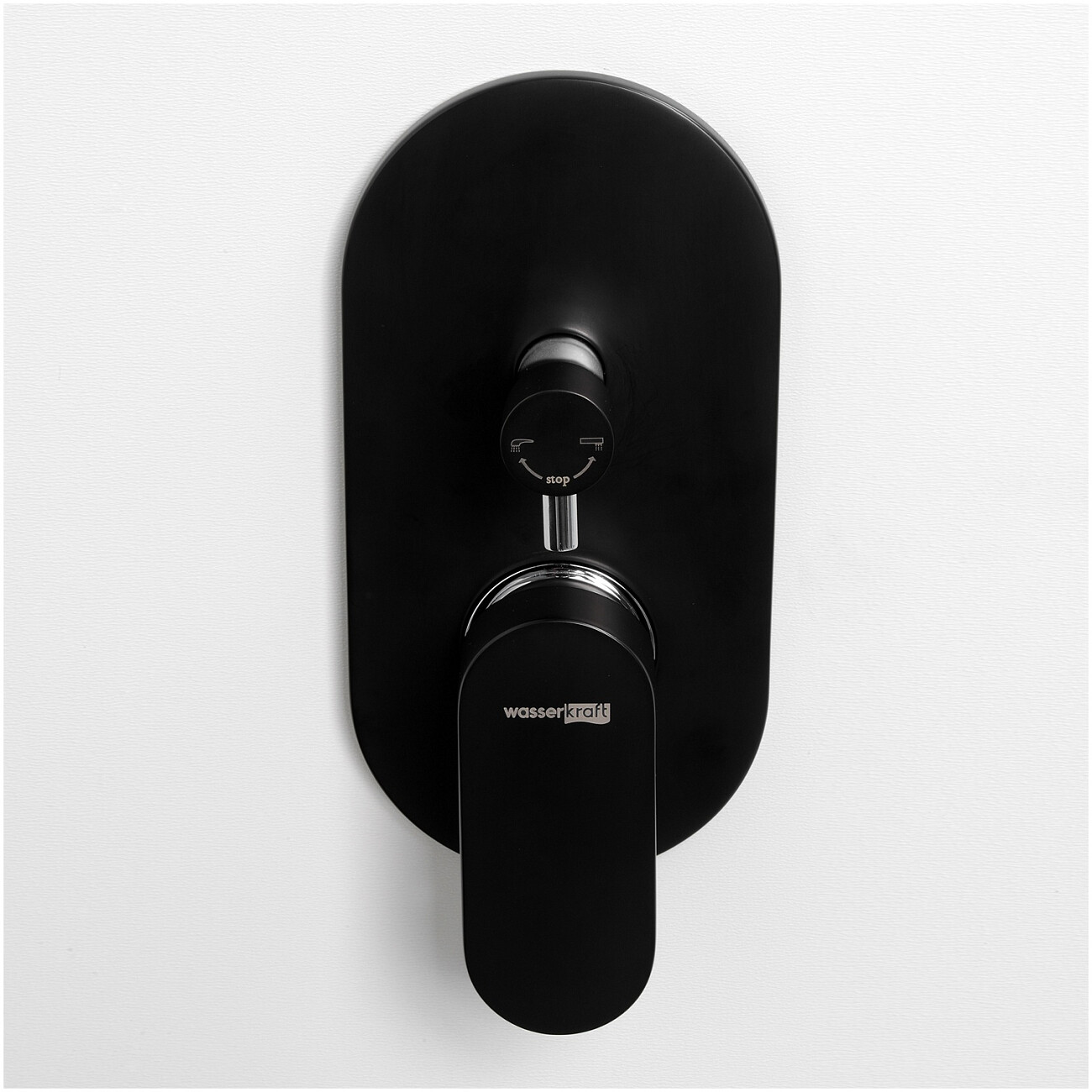 Смеситель для ванны и душа встраиваемый из латуни черный Wasserkraft 7441 - изображение 3