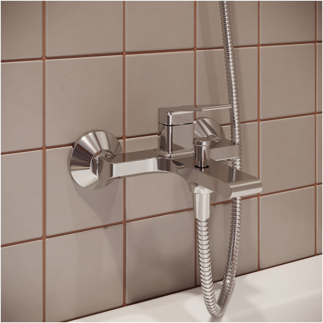 Смеситель для ванны с душем настенный хром Stworki "Ольборг" S20100CR - изображение 5
