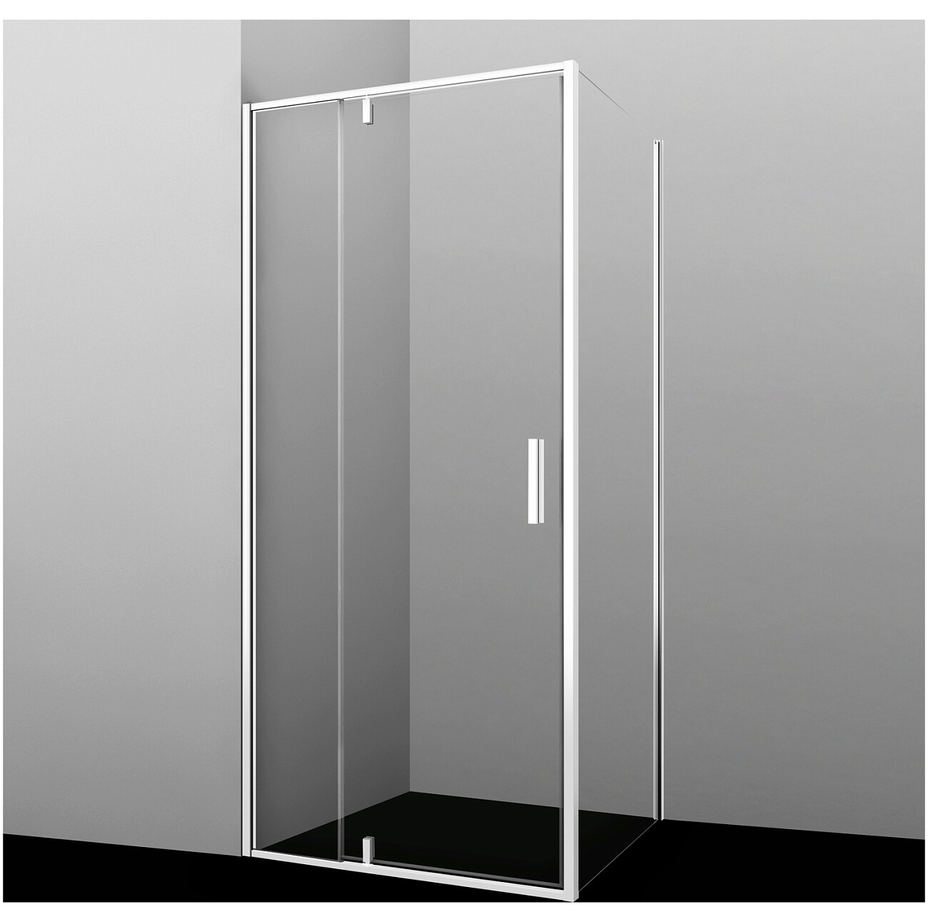 Душевой уголок прямоугольный 90х100 см белый Wasserkraft Neime 19P18 - изображение 3