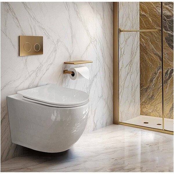 Унитаз подвесной безободковый белый Cerutti SPA Orlter Aria PP CT10571 - изображение 1