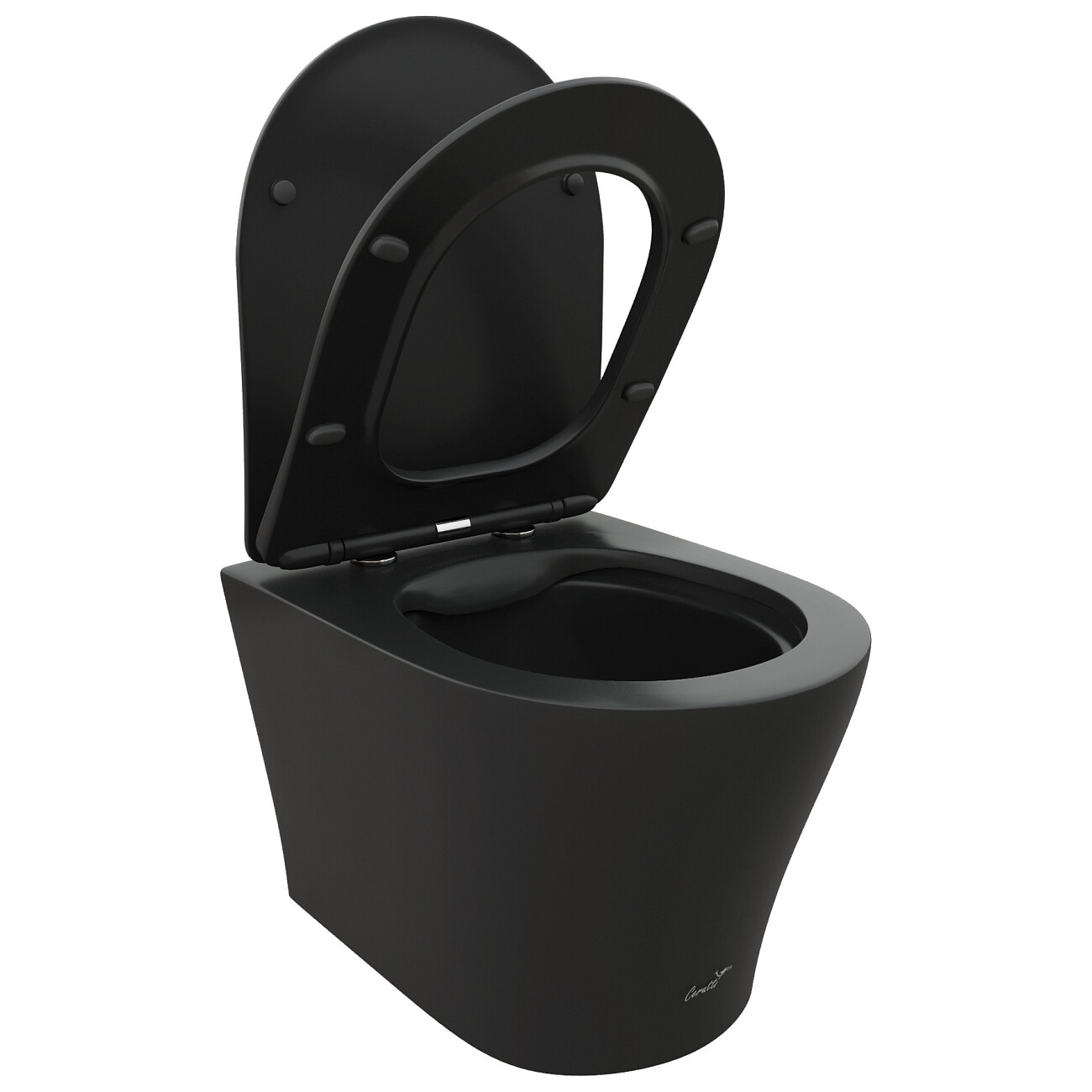 Унитаз подвесной безободковый черный матовый Cerutti SPA Adige Aria MB CT9246 - изображение 10