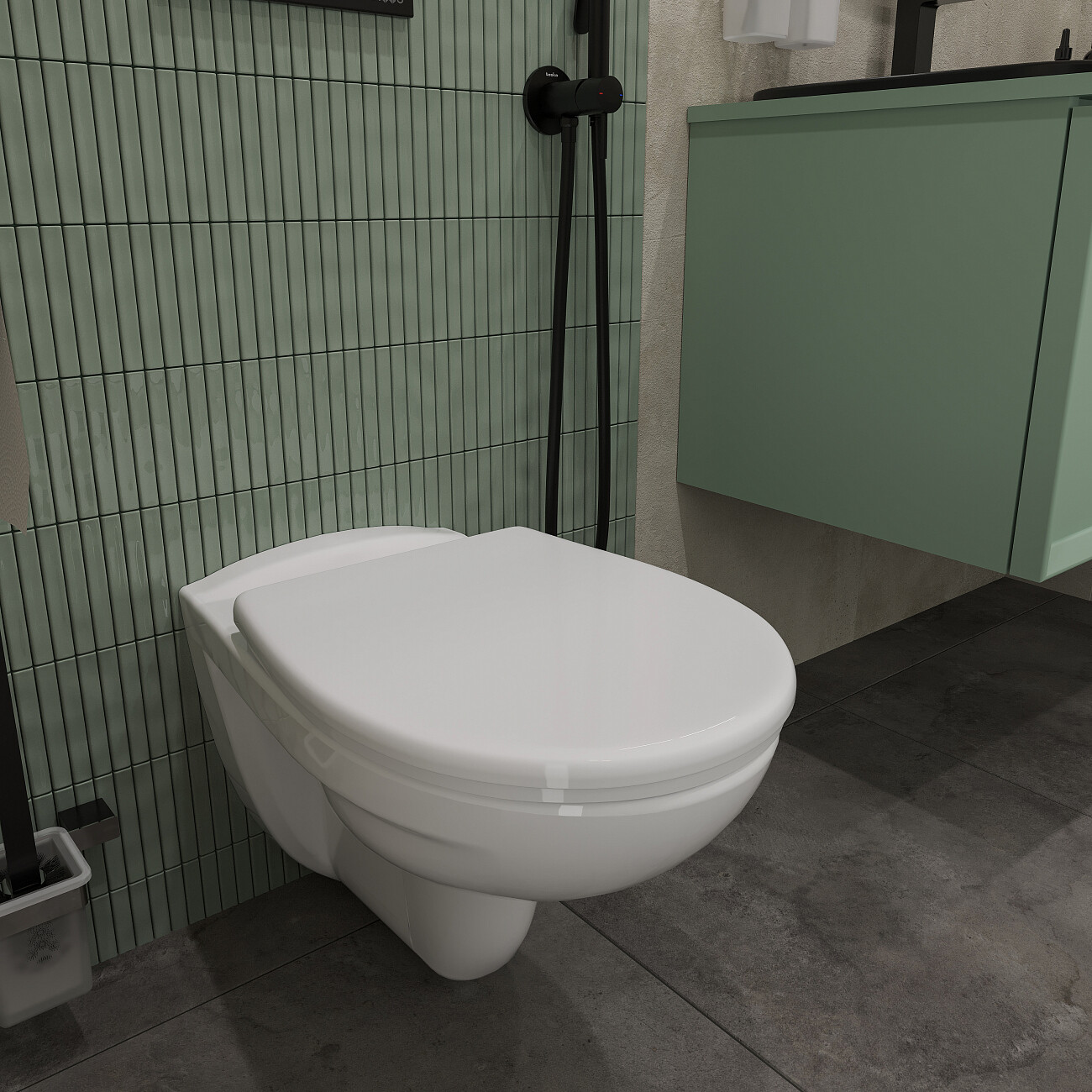 Унитаз подвесной овальный безободковый с микролифтом белый Diwo "Анапа" 800-003-709 - изображение 4