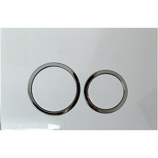 Кнопка смыва двойная механическая белая CR05WH Ceruttispa CT8957