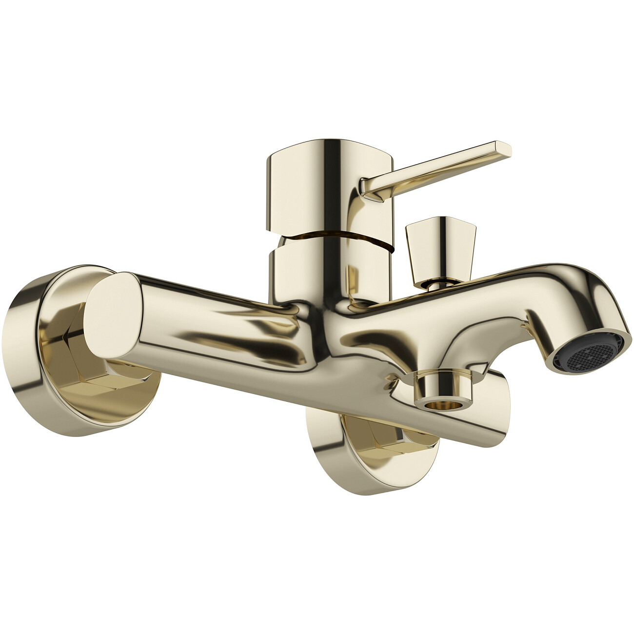 Смеситель для ванны с душем настенный золотой Stworki "Эстерсунд" S31100GG - изображение 7