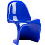Стул дизайнерский пластиковый синий Pantone
