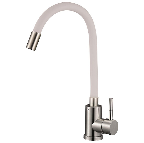 Смеситель для кухни с гибким изливом серый, хром Solone EZA4-F090GY - изображение 1