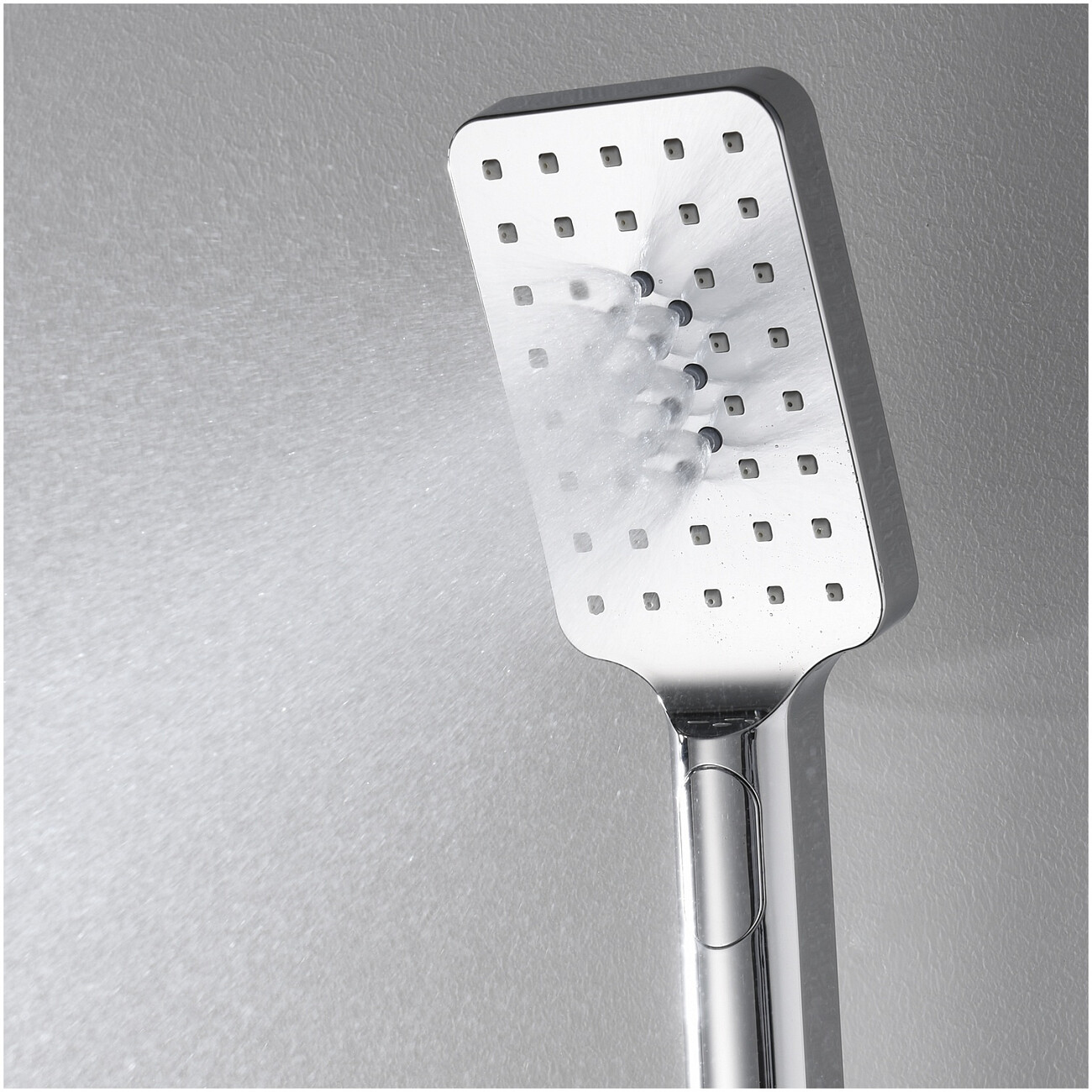 Лейка для ручного душа прямоугольная с 3 режимами 8х10 см хром Wasserkraft A126 - изображение 4