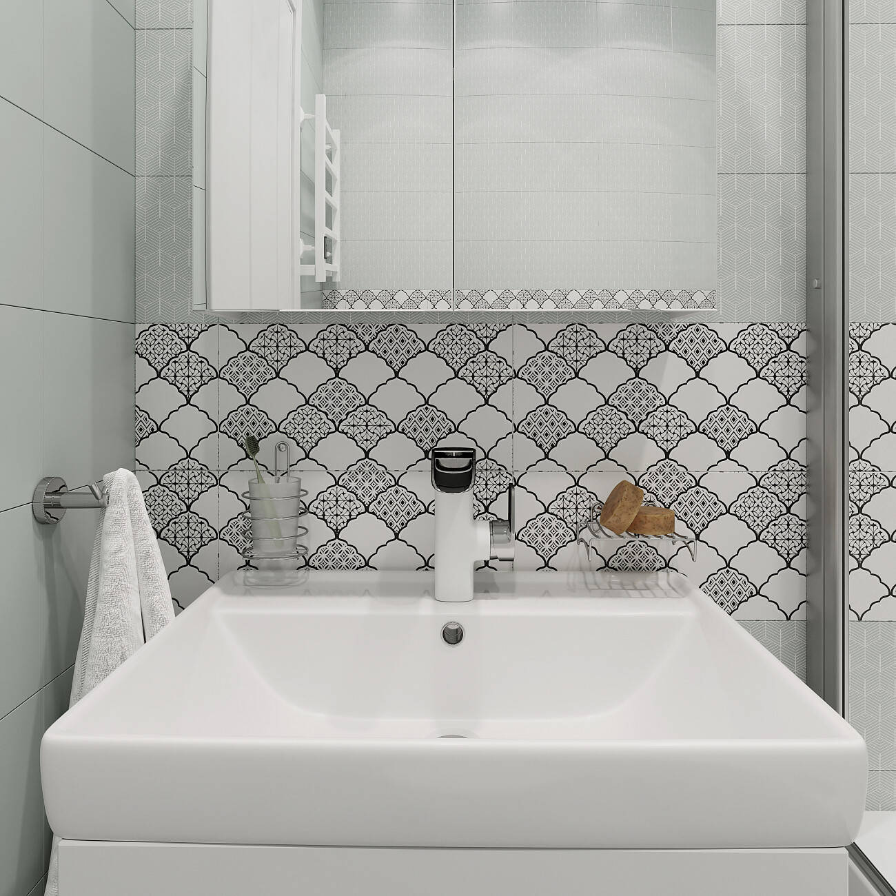 Мебельная раковина белая Diwo "Енисей 60" - изображение 4