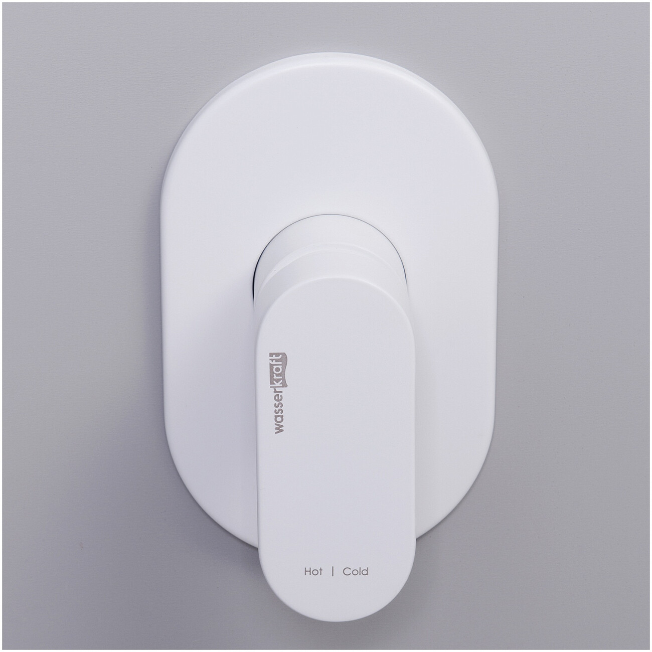 Смеситель для душа встраиваемый из латуни белый Wasserkraft 8551 - изображение 2