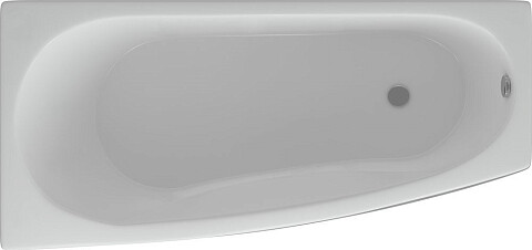 Ванна акриловая ассиметричная левая с экраном 160х75 см белая Aquatek &quot;Пандора&quot; PAN160-0000038