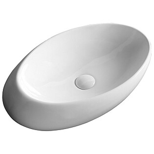 Раковина фарфоровая овальная 45х69 см белая Cerutti SPA CR0058C
