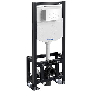 Инсталляция для подвесного унитаза с кнопкой смыва белая Dill 61TLT.010.ME.WH02