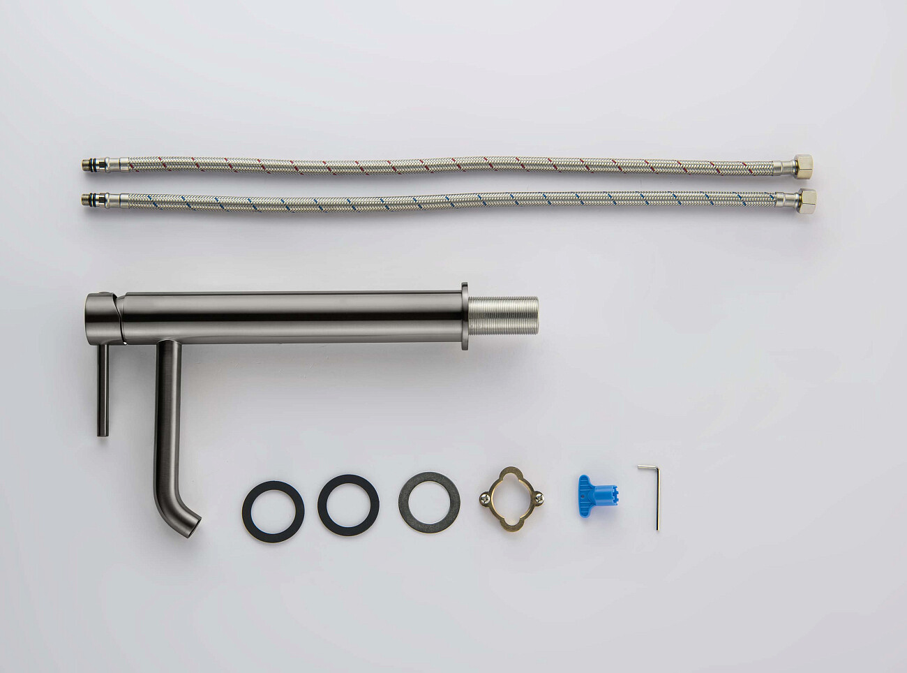 Смеситель для раковины однорычажный черный хром Aquatek "Европа" AQ1304BGM - изображение 2