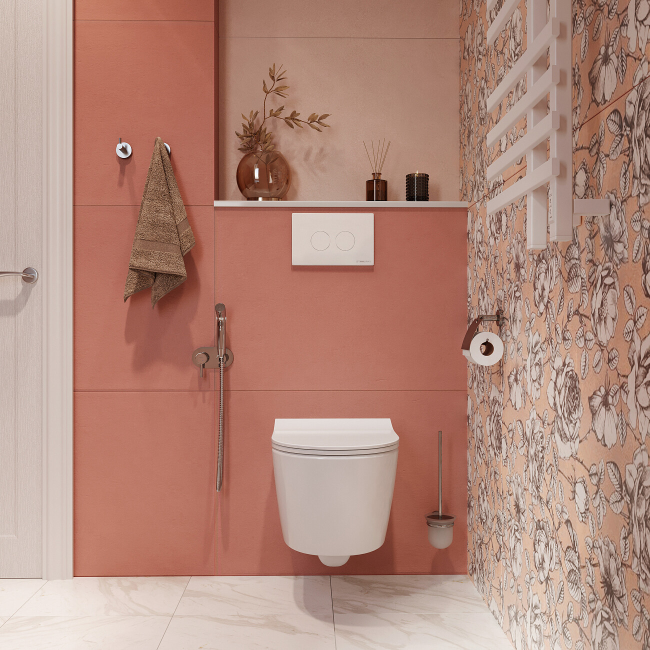 Кнопка смыва белая Stworki "Хельсинки" 500470 - изображение 2