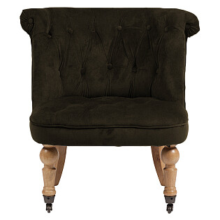 Кресло с мягкими подлокотниками серо-коричневое Amelie French Country Chair
