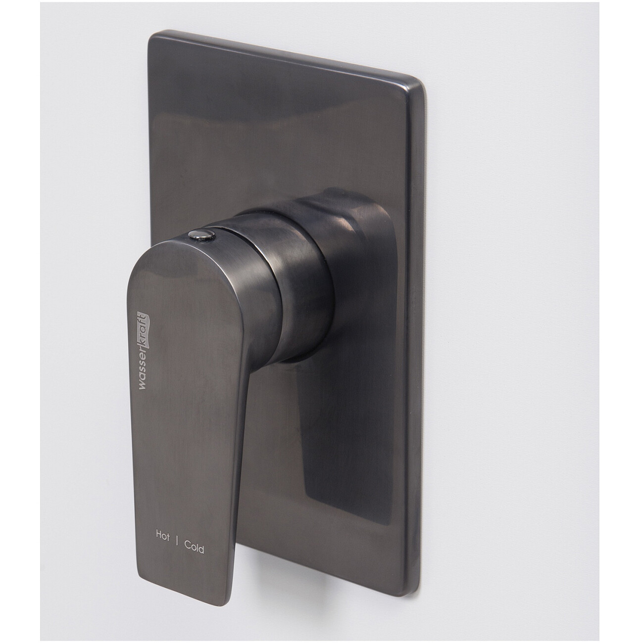 Смеситель для душа встраиваемый из латуни оружейная сталь Wasserkraft 8451 - изображение 4