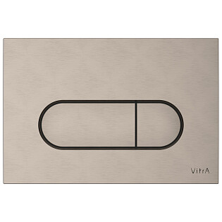 Кнопка смыва для унитаза пластиковая никель Vitra Root Round 740-2295