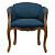 Кресло с мягкими подлокотниками синее Cabriole Elizabeth