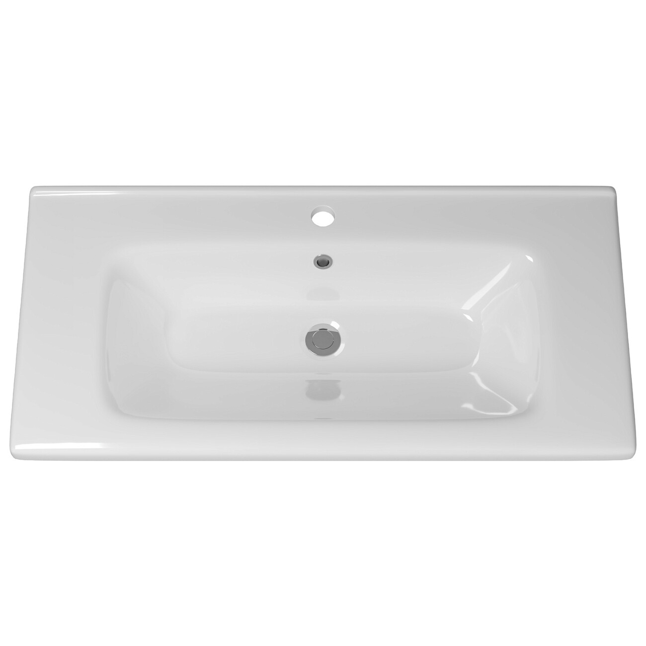 Раковина накладная керамическая прямоугольная 45х92 см белый Днепрокерамика "Этна" УТ000015671 - изображение 2