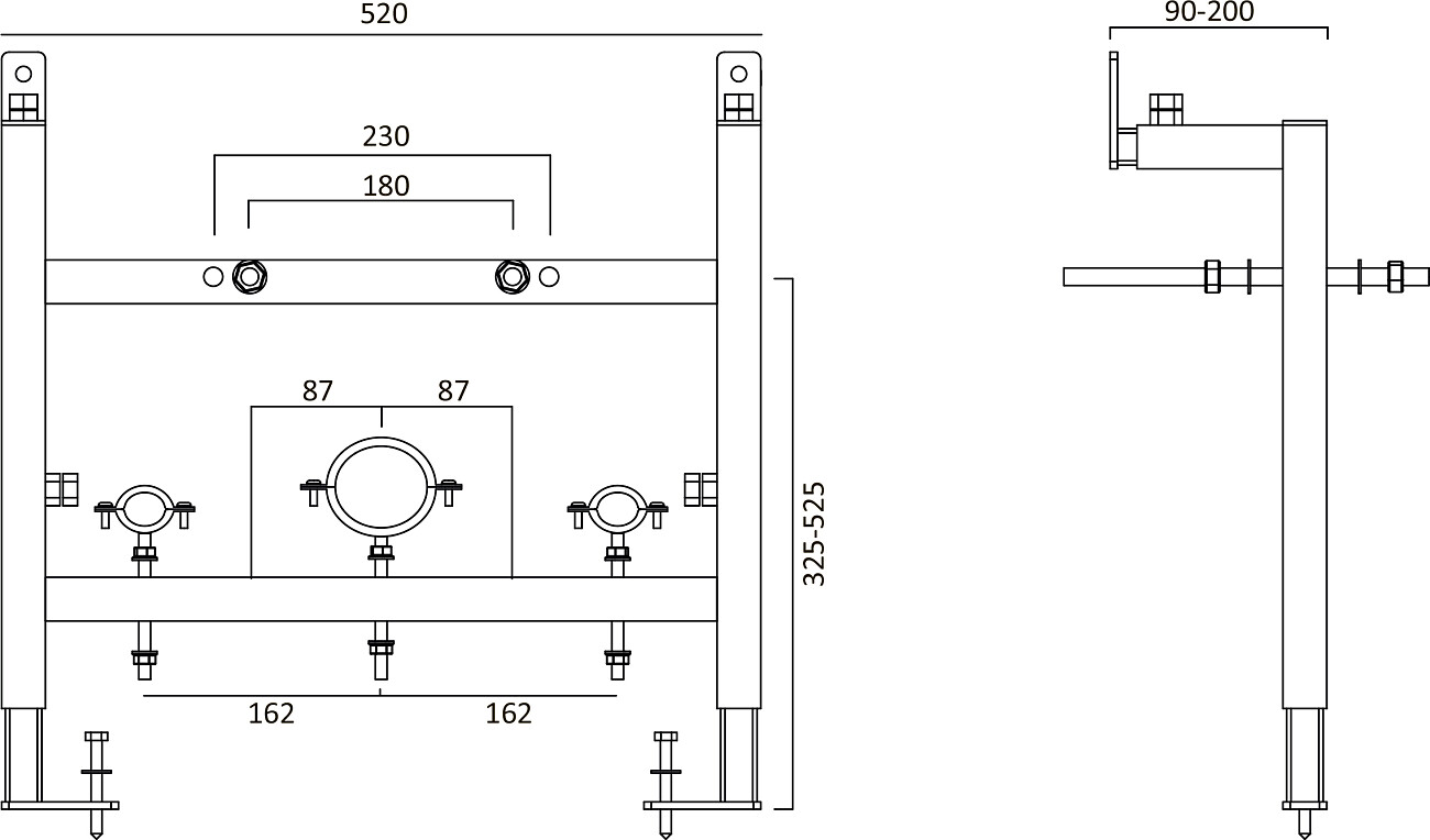 Биде подвесное белое Ceramica Nova Metric CN3008 с инсталляцией для биде Stworki 540201 - изображение 10