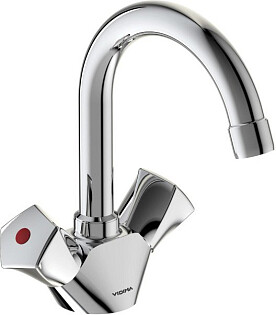 Смеситель для раковины двухвентильный хром Vidima Life BA358AA