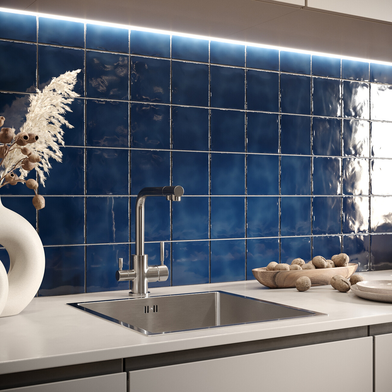 Смеситель для кухни однорычажный с изливом для фильтрованной воды сатин Domaci "Равенна" DC-3003 - изображение 2