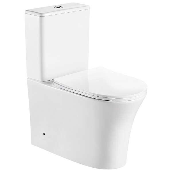 Унитаз напольный безободковый белый матовый Cerutti SPA Adige MW CT9243 - изображение 1