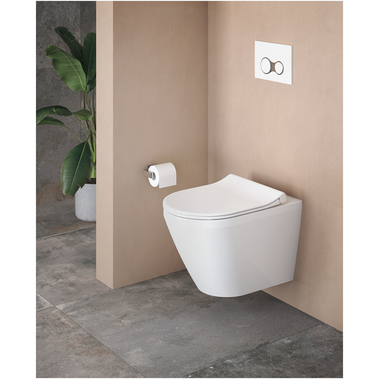 Унитаз подвесной безободковый белый Vitra Integra Round 7041B003-0075 - изображение 5