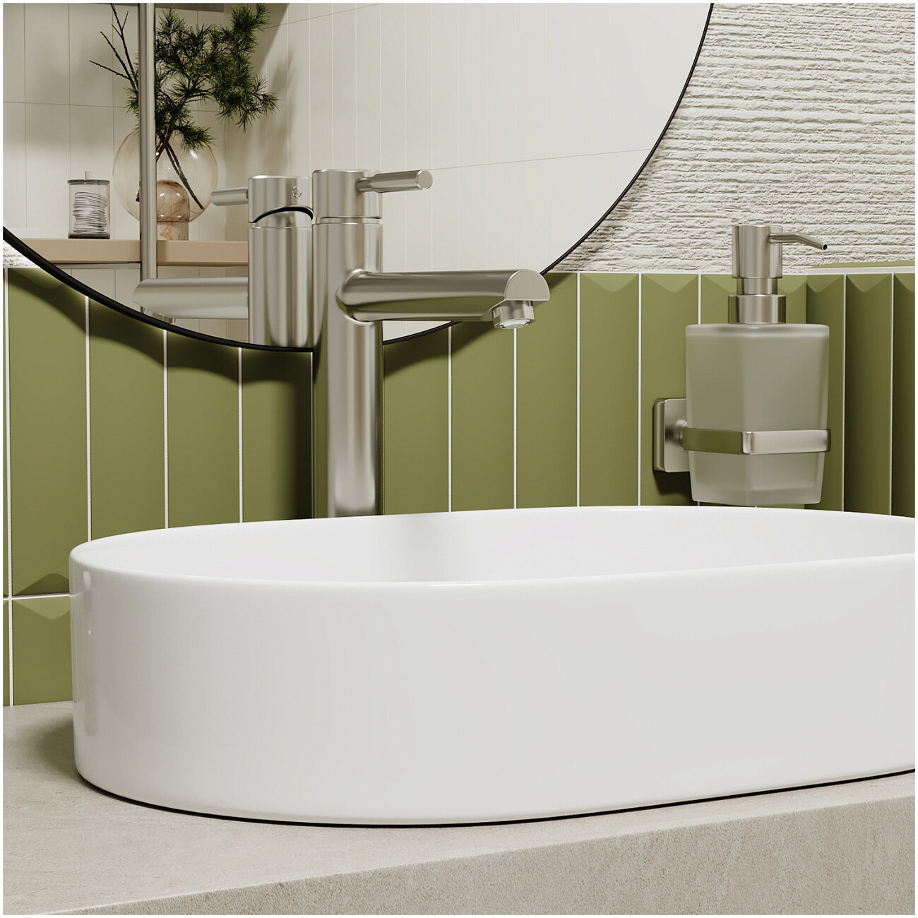 Смеситель для умывальника никель Wasserkraft Wern 4203H - изображение 2