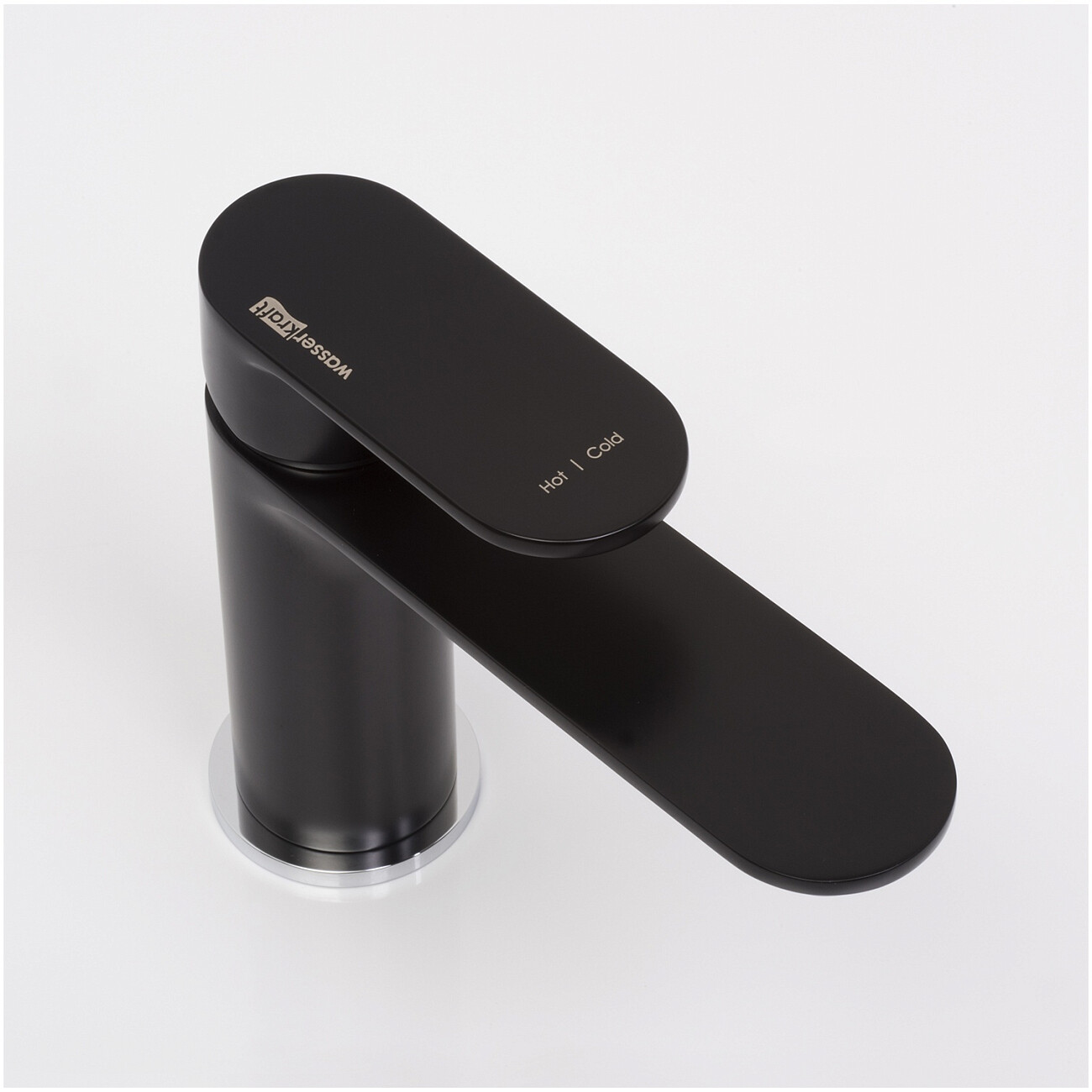 Смеситель для раковины из латуни черный Wasserkraft 7403 - изображение 7