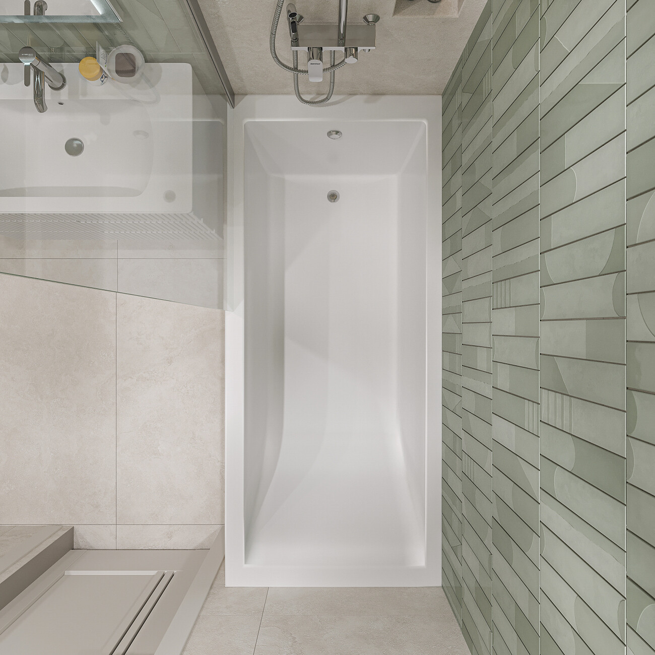 Ванна из искусственного камня 75х170 см с ножками белая Stworki "Ольборг" ФР-00014090, ФР-00014107 - изображение 5