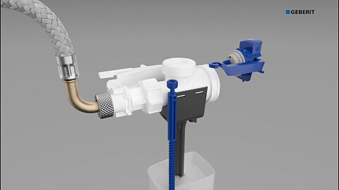 Сливной механизм для унитаза белый Aquatek AQ0005