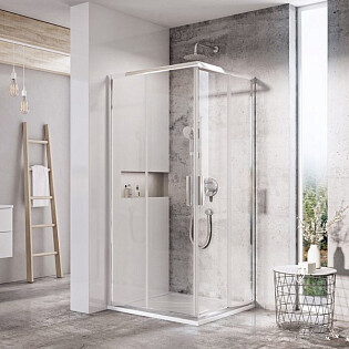 Душевой уголок квадратный 80х80 см хром Ravak BLSRV2-80 X1LM40C00Z1