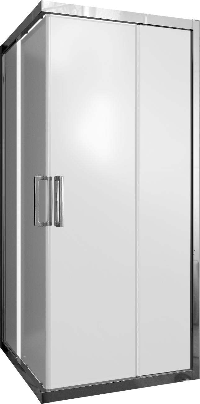 Душевой уголок 95х95 см хром глянец, стекло матовое Stworki "Дублин" - изображение 6