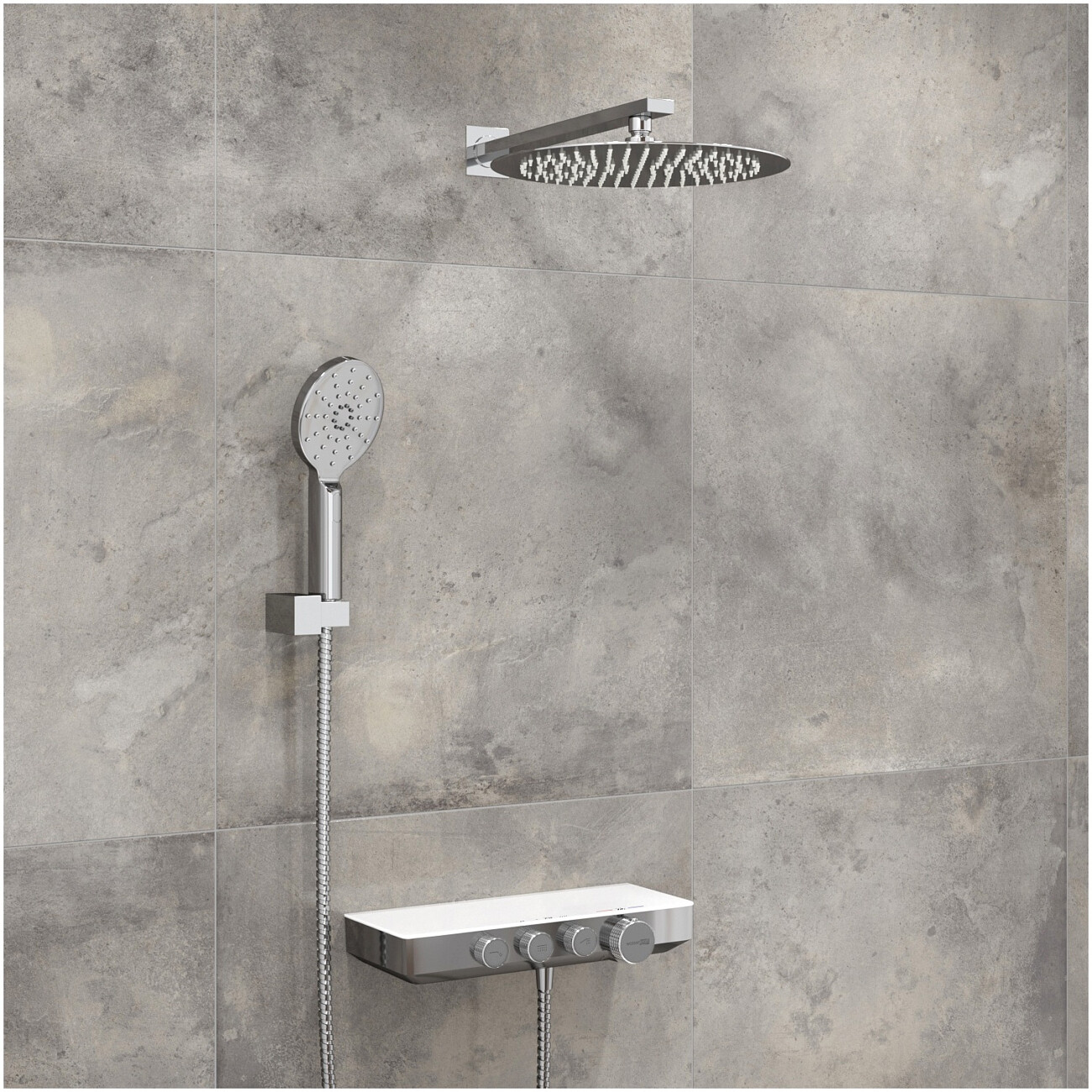 Встраиваемый комплект хром Thermo A8599.090.116.010.127.011 - изображение 2