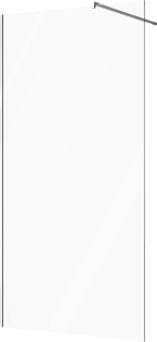 Душевая перегородка стеклянная 110х220 см хром Stworki &quot;Берген&quot; MV-BE-110-CR