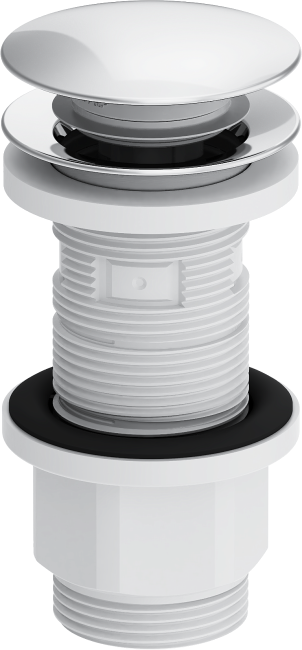 Сифон для раковины хром Ewrika HFEW08000 с донным клапаном HFEW06000 - изображение 2