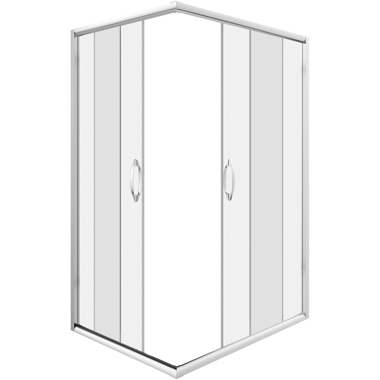 Душевой уголок прямоугольный 120х90 см хром Diwo "Суздаль" DS-SU-90х120-CR - изображение 7