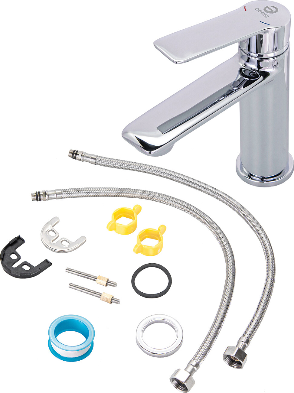 Смеситель для раковины однорычажный хром Stworki "Колдинг" KO-01cr - изображение 9