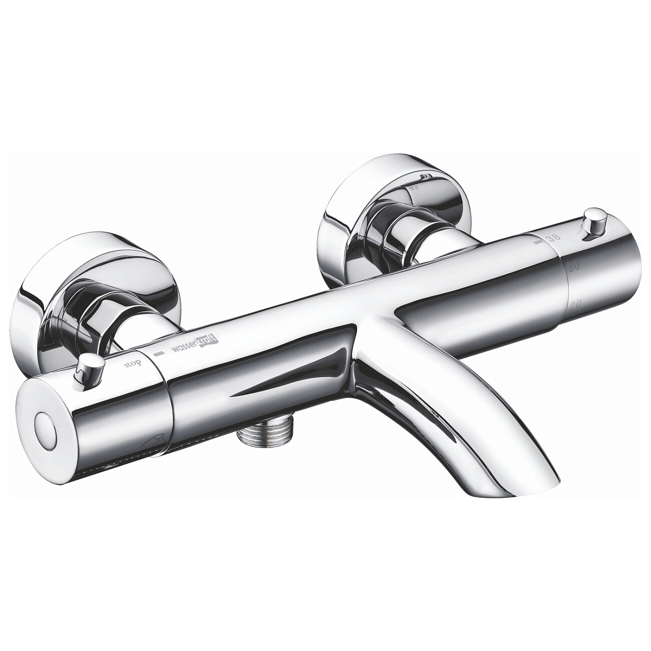 Смеситель для ванны термостатический из латуни хром Wasserkraft 4811 Thermo - изображение 4