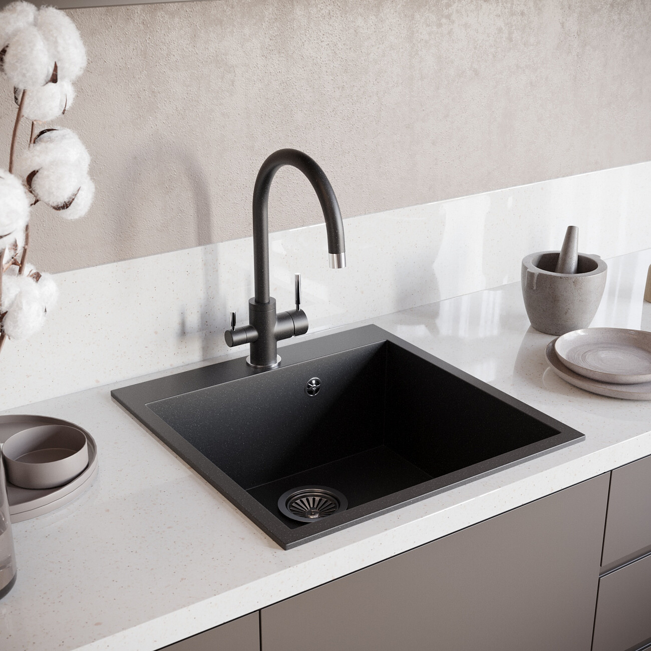 Смеситель для кухни однорычажный морион Domaci "Солерно" DC-3007 - изображение 3