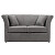 Диван Hollis прямой серый