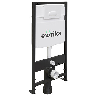 Система инсталляции для унитазов Ewrika ProLT 0026-2020 с кнопкой смыва белой 0052