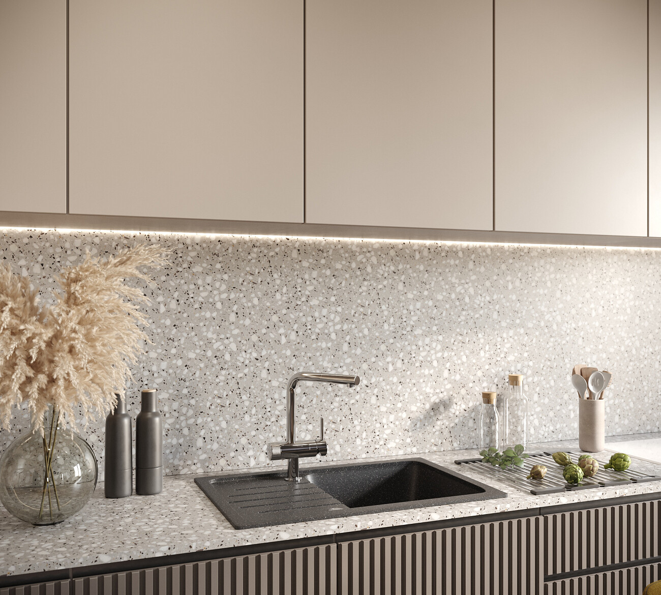 Мойка кухонная черная Domaci "Бьелла" DMC-76-308 - изображение 5