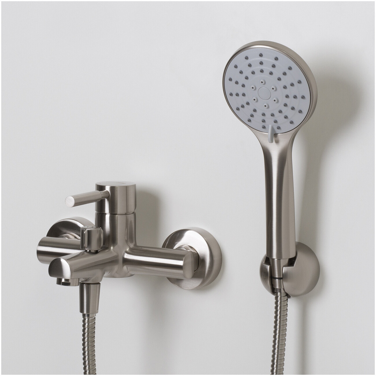 Душевой комплект с лейкой и коротким изливом никель Wasserkraft Wern 4201 - изображение 9
