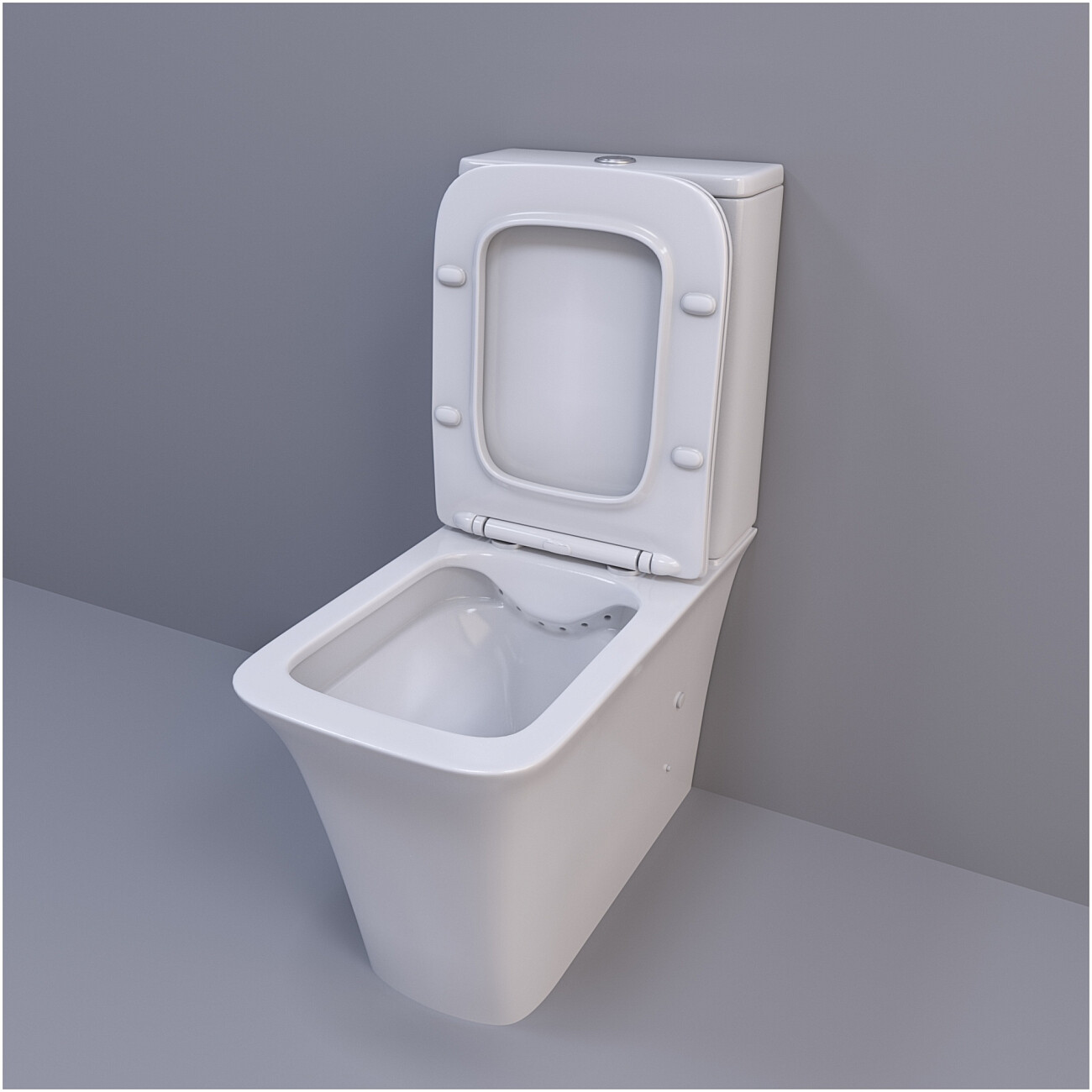 Унитаз напольный безободковый с сидениьем белый Cerutti SPA Arno CT7838 - изображение 5