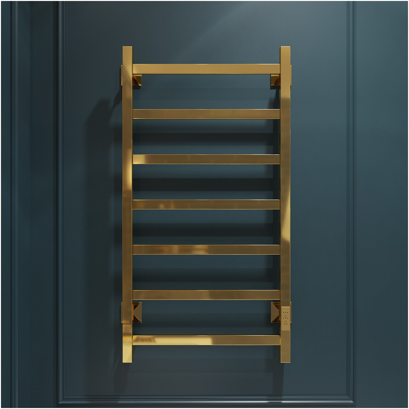 Полотенцесушитель электрический 80х40 см золотой Ewrika "Пенелопа" КВ7 ПенелопаКВ780х40золЕ - изображение 2