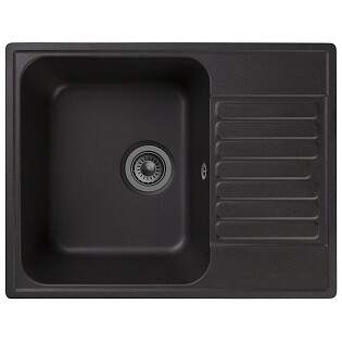 Мойка кухонная черная Reflection Prima RF0460BL