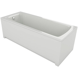 Ванна акриловая 70х170 см слив слева, с экраном белая Aquatek &quot;Либра&quot; New LIB170N-0000004